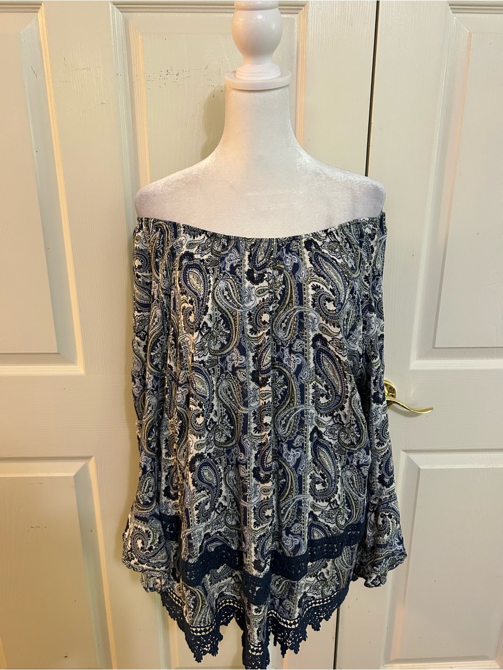 Westport lace trimmed tunic, 2X